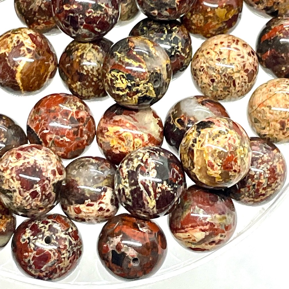 💕🌸5 for $50🌷: Lot of 11- 12mm Jasper Beads